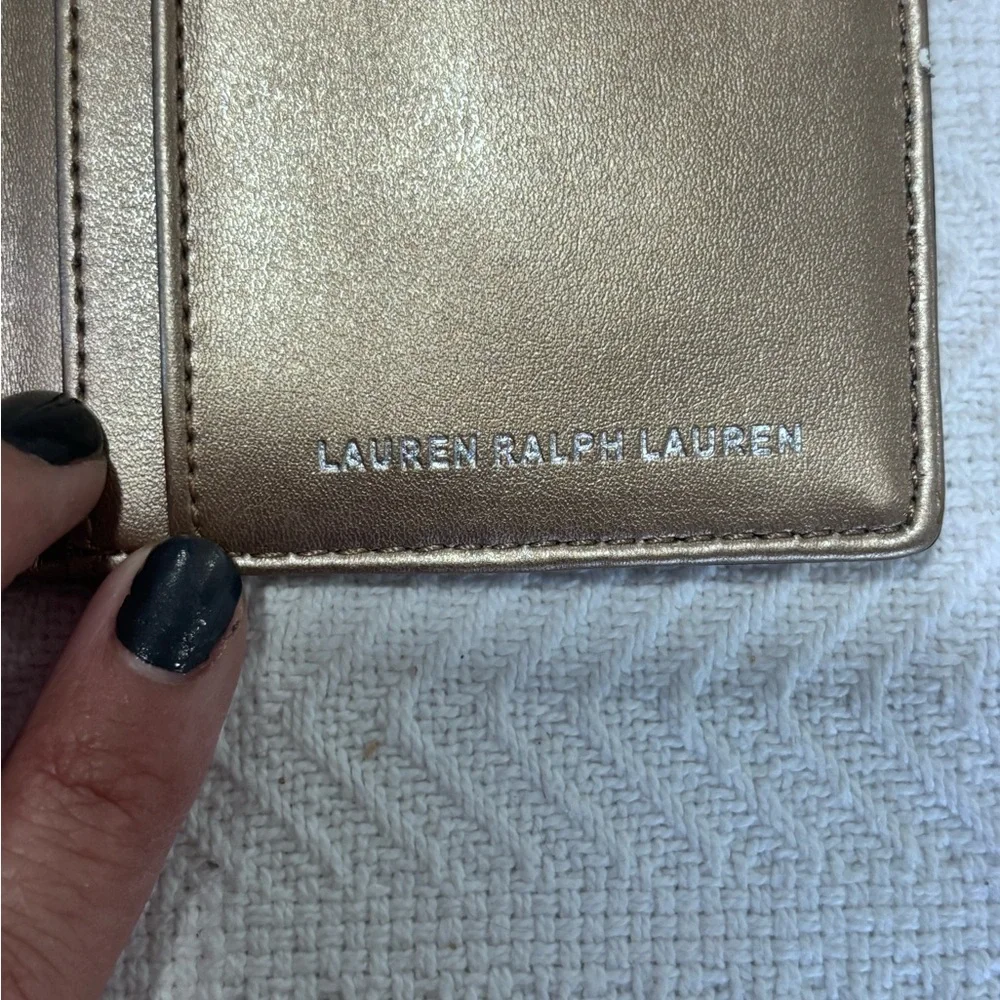 Ralph Lauren Metallic Leather Wallet